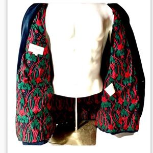 Burberry Velvet Smoking Jacket Black 46 52R Blazer